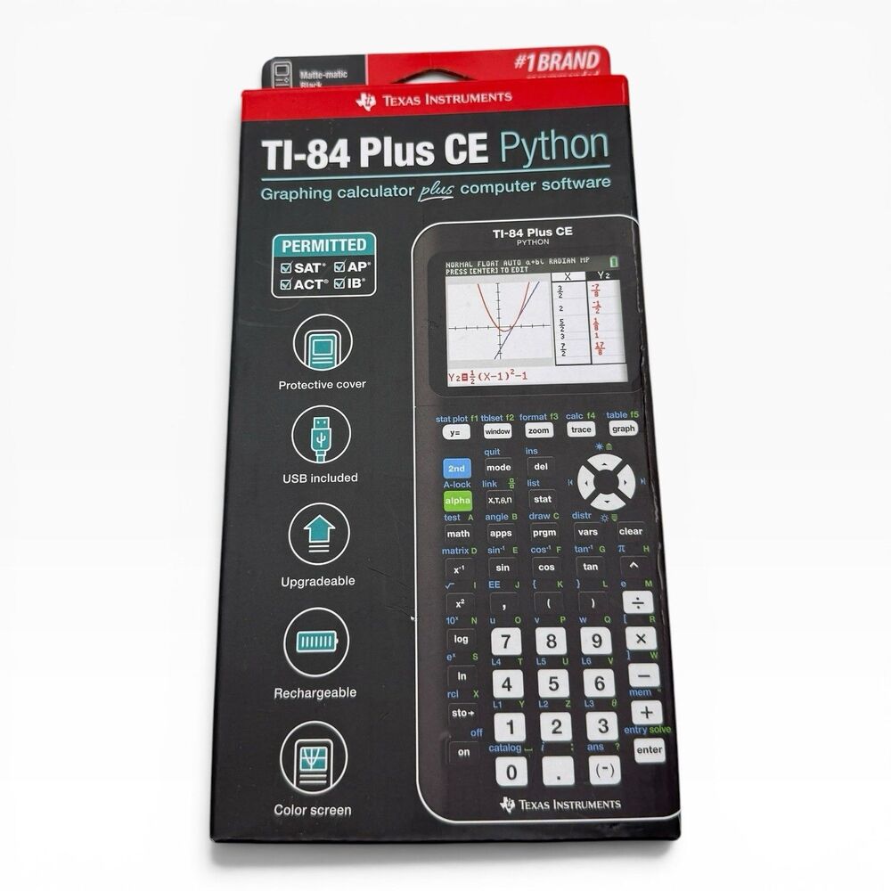 Texas Instruments TI-84 Plus CE Python Graphing Calculator